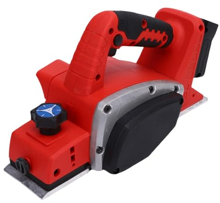 Fabater Battery Operated Wood Planer, Adjustable Depth/Width, Electric Planer for Woodworking, Comfortable Use