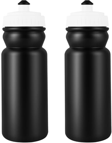 AYESY Lot de 2 Sport Gourde, 600 ML Bidons Vélo Sport Bottle | Souple et Etanche Bidon Eau Sans BPA pour Vélo, Fitness, Randonnée et les Aventures