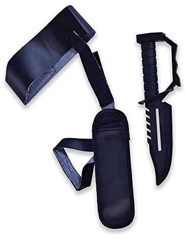 Bristol Novelty BA977 police Ankle Holster and Knife, Unisex-Adult, One Size