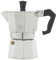 Home Caldo Caffè -Cafetera Moka para Espresso, 3 Tazas, Aluminio, Gris, 15 x 8,5 x 15,5 cm
