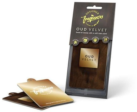 Designer Fragrances Air Freshener Vehicle Car Home Air Freshener Pack of 3 (Oud Velvet)