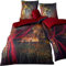 fleuresse Wendebettwäsche Mako-Satin rot-braun Größe 135 x 200 cm (80 x 80 cm)