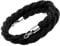 perfk Nylon Absperrseil – 3m Personenleitsystem mit Chrom-Clip-Haken, Schwarz, Ideal für Gastronomie, Veranstaltungen & Garten