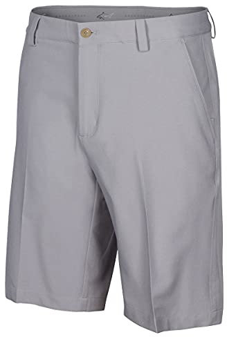 Greg Norman - ML75 - Mens Breathable Microlux Golf Shorts - Sterling Grey - 36