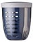 Mepal – Fruit & Veggie Pot Ellipse – Fruit Container – Ideal for Fruit and Vegetables On The Go – Fruit Box with Fork & Colander – 600 ml – Nordic Denim