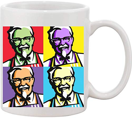 Colonel Sanders KFC pop Art Collage Ceramic Mug bnft