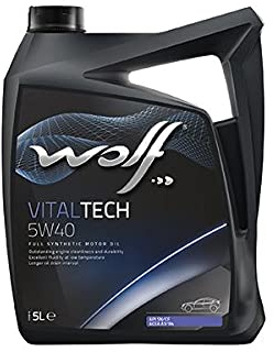 Wolf - Huile Moteur VITALTECH 5W40 - Bidon de 5 litres - 8311291