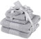 Brentfords Luxury Set of 2 Super Absorbent 100% Cotton Bath Towels – Premium Quality & Quick Drying - Silver Large Bathroom Towel - 70 x 115cm