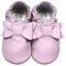 HOBEA-Germany Kitaschuhe Safestep, Kinderhausschuhe, Lederschuhe (Schleife pastell lila, 28/29)