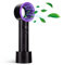 Vivo Technologies Mini Handheld or Desktop Bladeless Quiet Fan Rechargeable Battery 360° Portable Cooling 10 Hours Operated Detachable Base Desk Fan