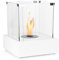 Moritz Ethanol Kamin Tischkamin I 35 x 30 x 30 cm weiß I Tischfeuer eckig I 0,8 Liter Brenner I Bioethanol Kamin I Bio Ethanol Kaminofen Indoor Outdoor I Innen Außen I Bioethanol Brenner I Brennertopf