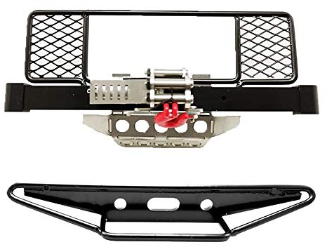 Oikabio DIY Metal Front Bumper Protection Board Winch for MN D90 D91 D99 MN99S 1/12 RC Car Replacement Upgrade Parts