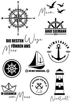 VBS Silikonstempel Am Meer 10 Stück