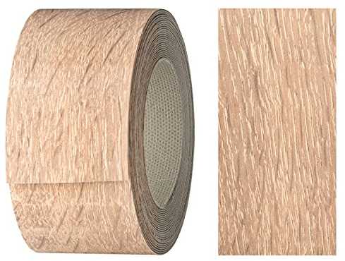 haggiy Kantenumleimer aus Melamin mit Schmelzkleber, 40 mm x 5 m | Umleimer zum Aufbügeln f. Regalbretter & Platten | Kantenband - Dekor: Eiche Sonoma