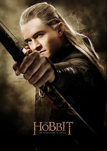 Displate Offiziell Hobbit MetallPoster Magnetische Befestigung Inklusive Lizenziert Bilder Hochwertiges Poster The Hobbit: The Desolation of Smaug - H2 Legolas Portrait Poster 45 cm x 32 cm