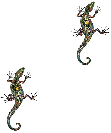 DOITOOL Wandtatoo Gecko 2 Stk Großer Gecko Wandtattoo Wandtattoo Vinyl-tier-s -wanddekoration s - Aufkleber Hintergrund Reptil