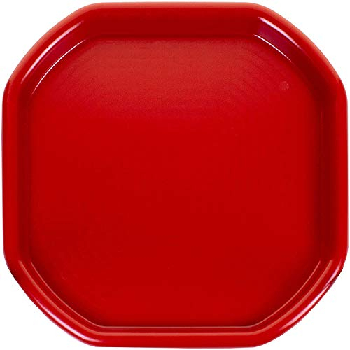 Small 70CM X70CM Durable Plastic Tuff Tray – Ideal for Mixing Cement, Sand, Plaster or Use in Messy Crafts, DIY Projects, and Outdoor Activities. (1, Red)
