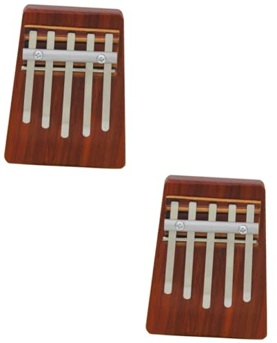 Supvox 2 Stück 5 5-ton-daumenklavier Fingerklavier Mit 17 Tasten Kalimba Für Anfänger Kalimba Daumenklavier Daumen Klavier Kalimba Aus Holz Für Anfänger Kind Gecko Klein Akazie