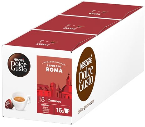 NESCAFÉ DOLCE GUSTO Espresso Roma Kaffeekapseln (3 x 16 Kapseln)