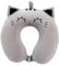 I-TOTAL® - Reisekissen für Nackenstütze, Nackenstützkissen/Kissen Lustiges Reisekissen (Grey CAT)