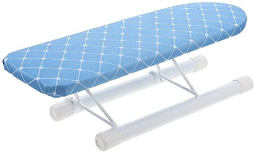 MKOJU Ironing Board Iron Small Tabletop Table Mini Boardsbench Stands Shelf Covers Quilters Sleeve Folding