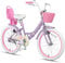 Glerc Maggie 20 Zoll Mädchen Fahrrad Alter 7 8 9 10 11 12 13 Jahre, Kinder und Kleinkinder Prinzessin Fahrrad Barbie Fahrräder mit Puppe-Sitz & Korb & Kickstand für Geschenk, Lila