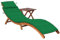 Festnight Sonnenliege Klappbar mit Tisch Gartenliege Holz Liege Outdoor Klappliege Holzliege Faltbar Liegestuhl Massivholz Relaxliege Garten Wetterfest
