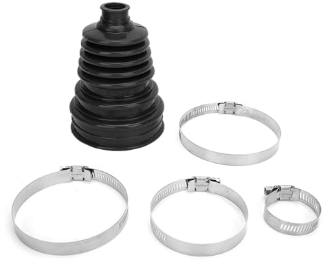 Universal Split Constant Velocity Gelenkmanschetten Faltenbalgsatz CV Boot Silikon Faltenbalg Stretch Achsmanschette Antriebswelle (Schwarz)
