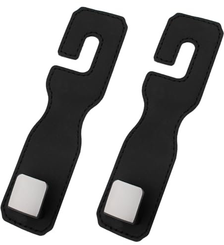 2 Stück Auto Lagerung Haken,kfz Auto Zubehör Innenraum,Auto Gadgets Frauen,Auto Accessoires,Car Gadgets,Auto Haken kopfstütze,Auto Kunststoff Haken Rücksitz Kopfstütze Haken Aufbewahrungshaken-Schwarz