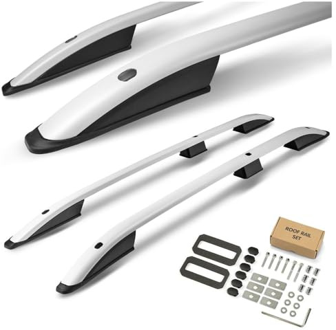 CHROMEMASTER | Dachreling Dachträger Kompatibel mit Porsche Cayenne 2002-2010; Zur Befestigung der Dachgepäckträger, Dachkörben, Dachboxen oder Dachfahrradträger | Robuste Konstruktion aus Aluminium