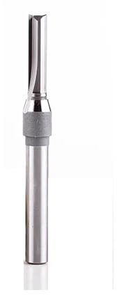 Temhyu 1/4 Schaft 1mm-6mm TCT Gerade Router Bits Holz Carving 2 Flöte Holz Gravur Fräser Hartmetall CNC Bits(D-1mm.H-5mm)