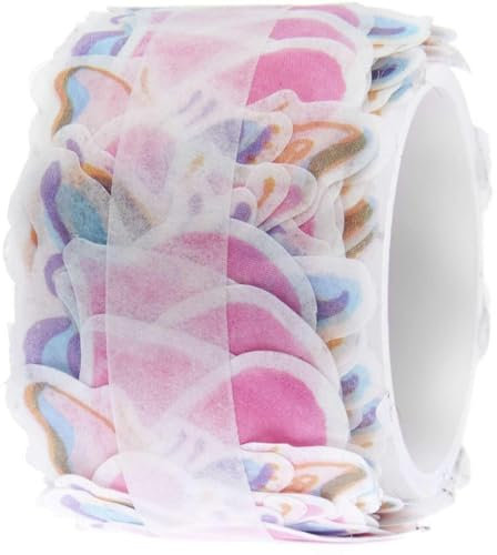 Rico Design Washi Sticker La Vie En Rose 200 Stk. selbstklebende Papieraufkleber FSC zertifiziert Frühjahrsdeko Bemalen und Dekorieren