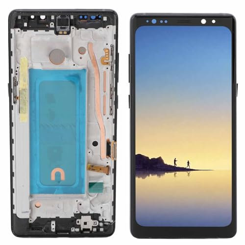 Plyisty pour Note 8 Remplacement de L'écran avec des Outils de Trame et de Réparation, Le Numériseur D'affichage du Téléphone TFT LCD Tock Écran pour Note 8 (Gold)