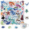 50pcs Ocean Animal Stickers, Cute Funny Marine Life Sticker Pack for Water Bottle Scrapbook Laptop Skateboard, Vinyl Waterproof Fierce Sea Animal Decals for Teens Kids Girls