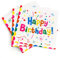 Party Go Servietten Geburtstag 13'' Bunte Party Servietten Mädchen Junge Kind Geburtstag Feier 33 * 33cm 25pcs