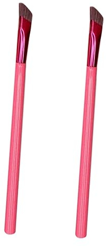 VICASKY Augenbrauenpinsel 2 Stück Abgewinkelt Für Präzises Make up Roter Kosmetik Pinsel Für Frauen Tragbar Und Langlebig Zubehör Für Augenbrauenpuder Und Concealer