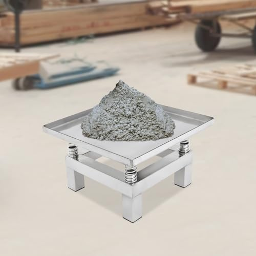 Tavolo vibrante per calcestruzzo da 50 W, in acciaio inox con motore in filo di rame, 3000 – 3600 giri/min, mini vibratore per calcestruzzo, piattaforma di vibrazione elettrica