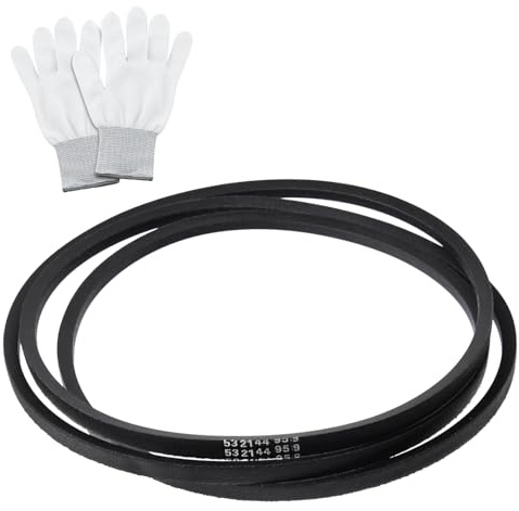 SPEEDWOX 144959 Courroie de plateau 1/2-Inch x 95-Inch Remplacement du plateau de tondeuse pour LT1000 LT2000 LT3000 DLT3000 DYT4000 YS4500 T1000 DT3000 Tondeuse autoportée Courroie d'entraînement