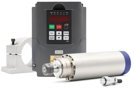 Maschine for Holz-/Aluminiumbearbeitung, 2,2 kW, gekühlte Spindel, 24.000 U/min, D=80 mm, 4 Kugellager und Antrieb(220v,Steel Ball Bearing)