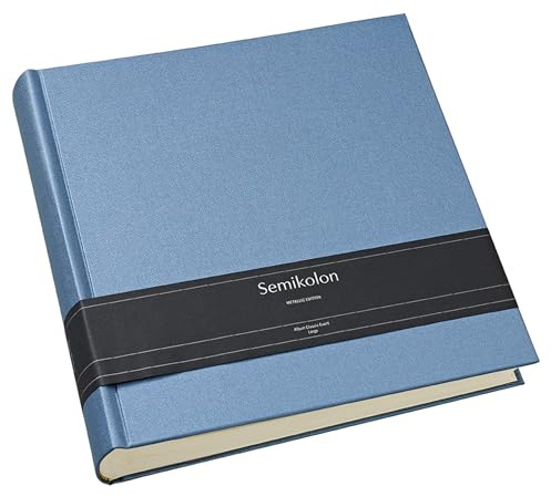 Semikolon 600076 Foto-Album Event Large - 30,5 x 31 x 5,3 cm - 100 Seiten für 200 Fotos - Metallic Edition Electric Midnight
