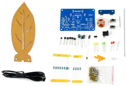 Limtula Wissenschaftliches Übungsschweißen, elektromagnetisches Schaukeln mit LED Beleuchtungselektronik, geeignet für praktisches Lernen, Lötübungsset