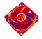 Akasa 120mm Quiet Red Hot Fan | Red LED Case Fan | 120cm | For PC, Heatsink, CPU Cooling, Ventilation | AK-274CR-4RDS
