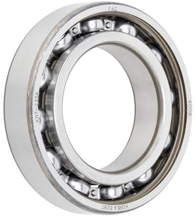 FAG 6008 Radial Kugellager, einreihig, ABEC 1, die Präzision, offene, Stahl Käfig, normal Metrisches, 40 mm ID, 68 mm OD, 15 mm breite, 26000rpm Maximale Drehzahl, 2650lbf Statische Tragfähigkeit, 3800lbf Dynamische Belastung Kapazität