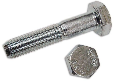 Bolzen Stahl verzinkt Klasse 8.8 Sie ohne Nut 10x35 mm Gewinde gesamten 100 Stück