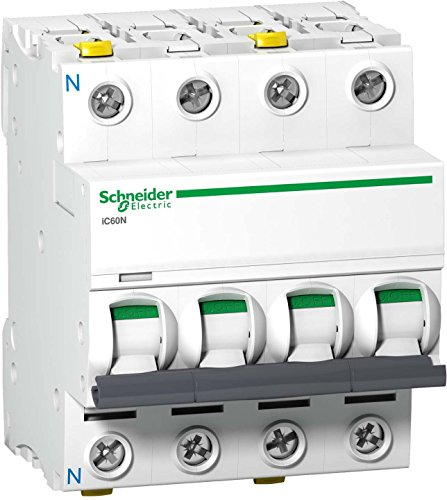 Schneider A9F04720 Disjoncteur iC60N 3P+N 20 A caractéristique C Noir