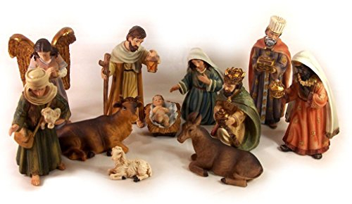 Orientalische Krippenfiguren, Set, Polyresin, für Weihnachtskrippe 11-TLG.11 cm