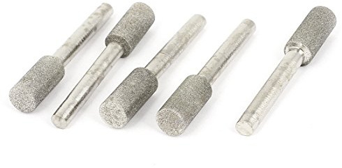 sourcing map 5stk 6mm Schaft 10mm Durchmesser Zylinder Kopf Grinding Diamant Schleifstift de DE de