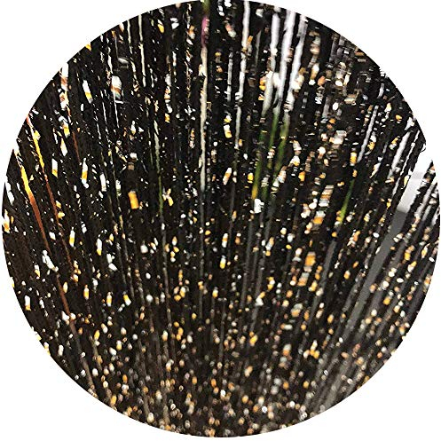 99,1 x 198,1 cm Fadenvorhang seltene flach Silber Band Gewinde Fransen Fenster Panel Raumteiler Cute Streifen Quaste für Hochzeit kaffee Haus Restaurant Teile schwarz