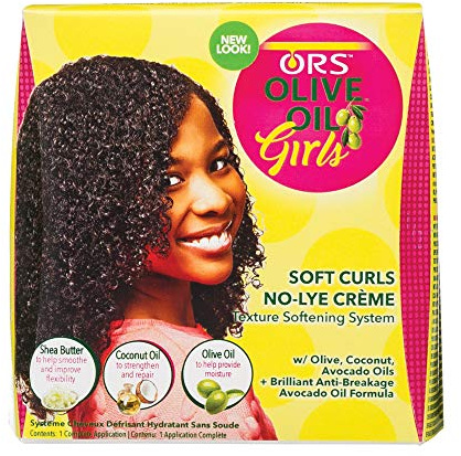 ORS Olive Oil Soft Curls No-Lye Creme Texture Softening System