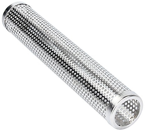 Evilandat Smokerröhre Räucherröhre aus 304 Edelstahl, für Gasgrill und Kohlegrill Pellet Räucherbox - 30cm Runde